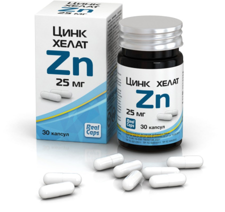 ЦИНК ХЕЛАТ ZN капс 25мг №30 РеалКапс