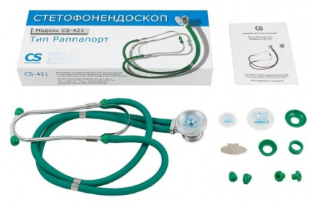 СИ ЭС МЕДИКА (CS Medica) CS-421 Стетофонендоскоп (зеленый)
