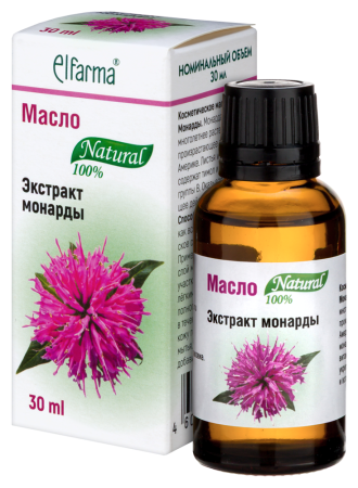 ELFARMA Масло косметическое экстракт Монарда 30мл Эльфарма