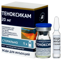 ТЕНОКСИКАМ 20 МГ N1 ФЛАК ЛИОФИЛИЗАТ Д/Р-РА В/В В/М+РАСТ-ЛЬ 2МЛ N1 АМП