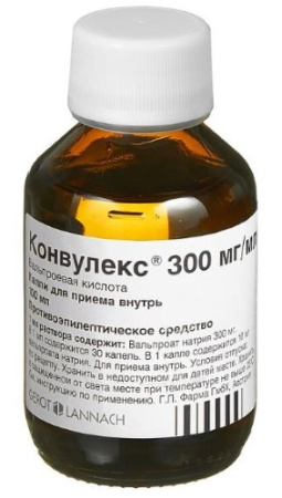 КОНВУЛЕКС капли 300мг/мл 100мл N1