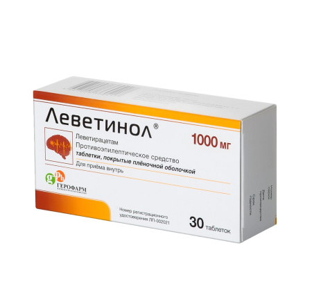 ЛЕВЕТИНОЛ 1000 МГ N30 ТАБЛ П/ПЛЕН/ОБОЛОЧ