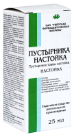 ПУСТЫРНИКА настойка 25мл  Тверская ФФ