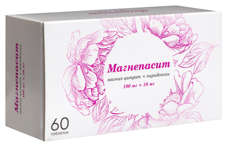 МАГНЕПАСИТ таб. п/п/о 100мг+10мг №60