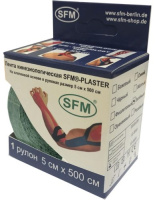 ЛЕНТА КИНЕЗИОЛОГИЧЕСКАЯ SFM-PLASTER Хлопок 5смх500см (зеленый)