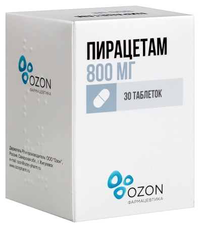 ПИРАЦЕТАМ таб 800мг N30  ОЗОН