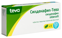 СИЛДЕНАФИЛ-ТЕВА таб 50мг №4