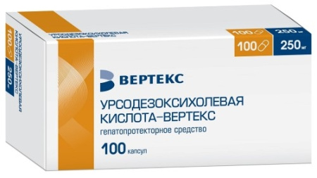Урсодезоксихолевая кислота-ВЕРТЕКС капс. 250мг №100