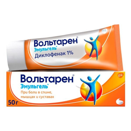 ВОЛЬТАРЕН эмульгель 1% 50г #^^