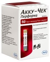 ТЕСТ-ПОЛОСКИ к глюкометру АККУ-ЧЕК Перформа N50 #