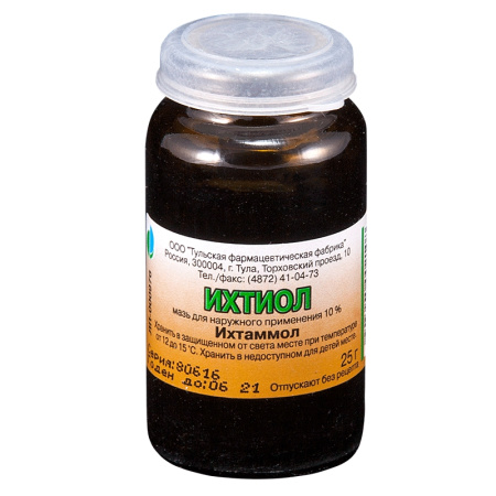 ИХТИОЛ мазь 10% 25г Тульская ФФ