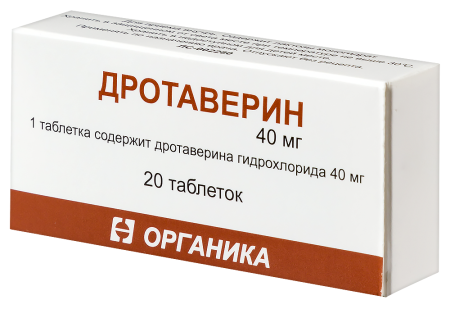 ДРОТАВЕРИН таб 40мг N20  Органика