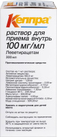 КЕППРА 100 МГ/МЛ 300МЛ ФЛАК Р-Р Д/ПРИЕМА ВНУТРЬ