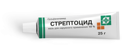 СТРЕПТОЦИД 10% 25,0 МАЗЬ/БИОСИНТЕЗ/