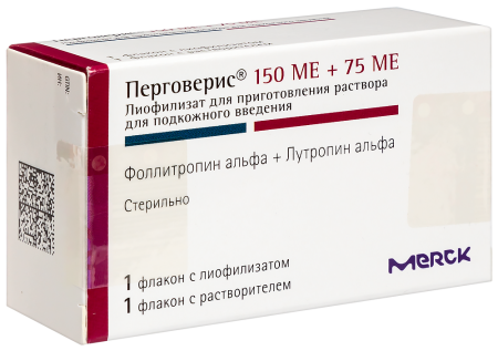 ПЕРГОВЕРИС лиоф/пк 150МЕ+75МЕ N1 + растворитель