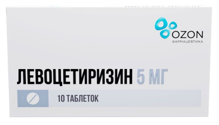 ЛЕВОЦЕТИРИЗИН таб 5мг №10  Озон