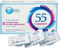MAXIMA 55 COMFORT + КОНТАКТНЫЕ ЛИНЗЫ ПЛАНОВОЙ ЗАМЕНЫ /-1,25/ N6