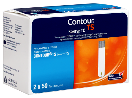 ТЕСТ-ПОЛОСКИ к глюкометру КОНТУР ТС №50х2