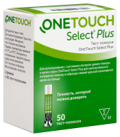 ТЕСТ-ПОЛОСКИ к глюкометру ВАН ТАЧ Селект Плюс N50