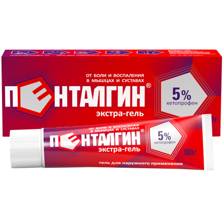 Пенталгин экстра-гель гель д/наруж прим 5 % туба 100 г х1