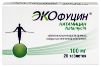 ЭКОФУЦИН 0,1 N20 табл кишечнораствор п/плен/оболоч