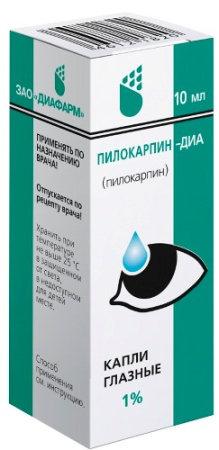 ПИЛОКАРПИН-ДИА капли глаз 1% 10мл №1 (фл-кап)