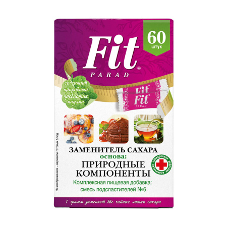 ПОДСЛАСТИТЕЛЬ ФИТПАРАД №6 Смесь подсластителей 1г №60