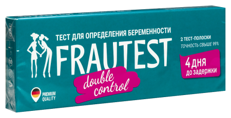 Тест на беременность Фраутест дубль контрол чувст. 10 мМЕ/мл N2