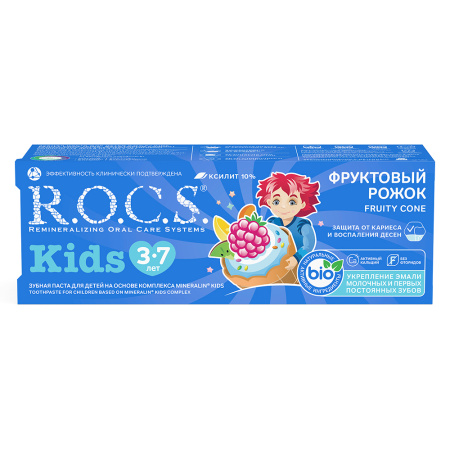 РОКС з/п КИДС Фруктовый рожок 45г