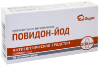 ПОВИДОН-ЙОД супп ваг 200мг N10 Южфарм