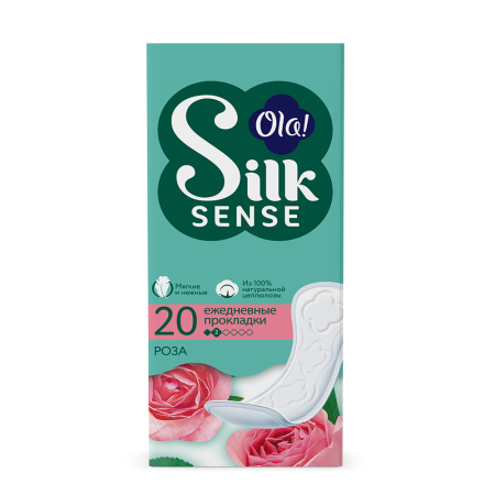 ОЛА OLA! прокладки ежедневные SILK SENSE Daily Deo Бархатная роза №20
