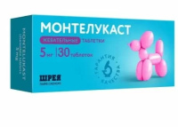 МОНТЕЛУКАСТ 5 МГ N30 ТАБЛ ЖЕВАТ/ШРЕЯ