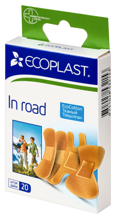 ПЛАСТЫРЬ ECOPLAST Набор Тканный In Road №20