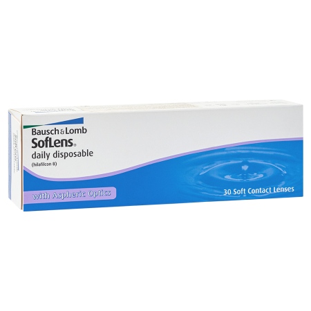 ЛИНЗЫ BAUSCH&LOMB SOFTLENS Daily Disposable 8,6 №30 (-1,25)
